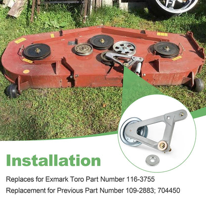 Deck Idler Fits Exmark Lazer Z AS E S X Z Series Replaces 116-3755 109-2883