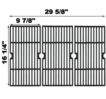 DGF510SBP Grill Grates Replacement 3pcs in total 16 1/4 x 29 5/8'', Black