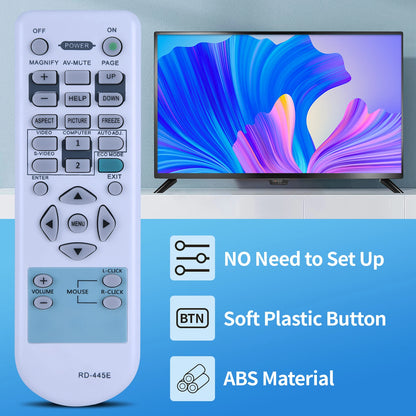 RD-445E Remote Control For NEC NP610G NP310 NP510 NP310G NP405G Projector