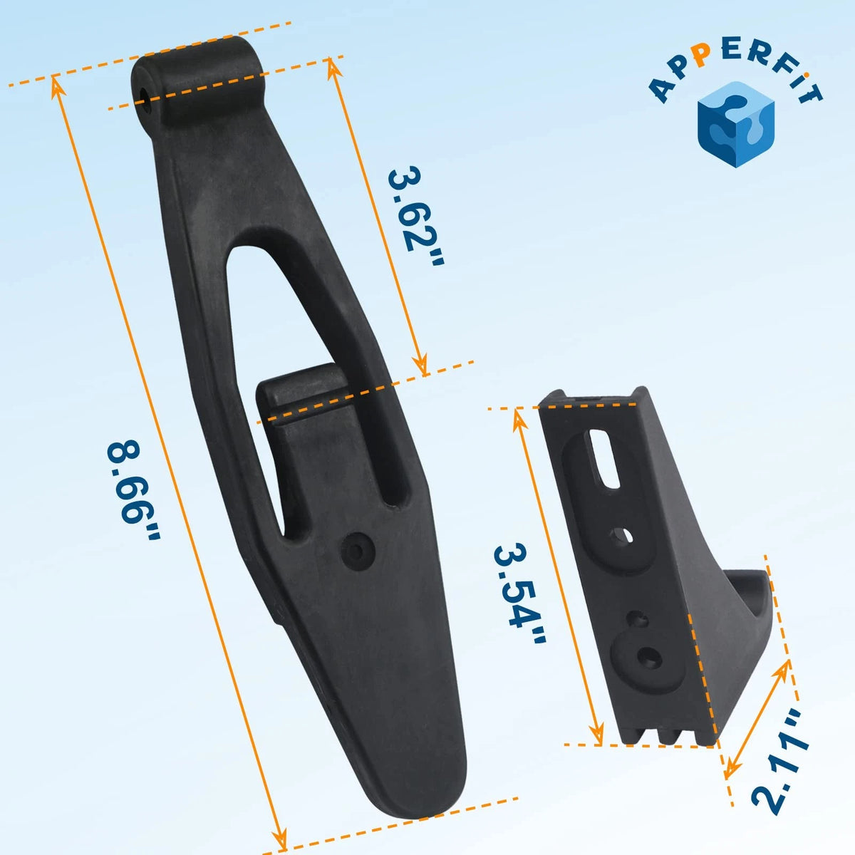 Hood Latch Strap with Catch Bracket Kit 2 Pack Compatible Kenworth 2 SET