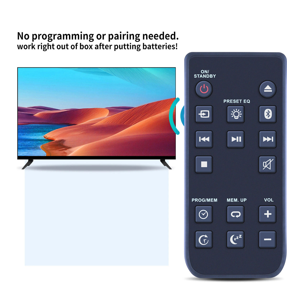 Remote Control For Blackweb BWA17AA005 CD Player Stereo Audio System