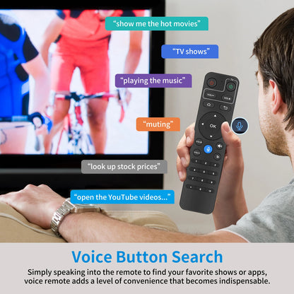 Bluettoth Voice Remote Control For  2024 StreamX X1 Pro TV Box 6K UltraHD