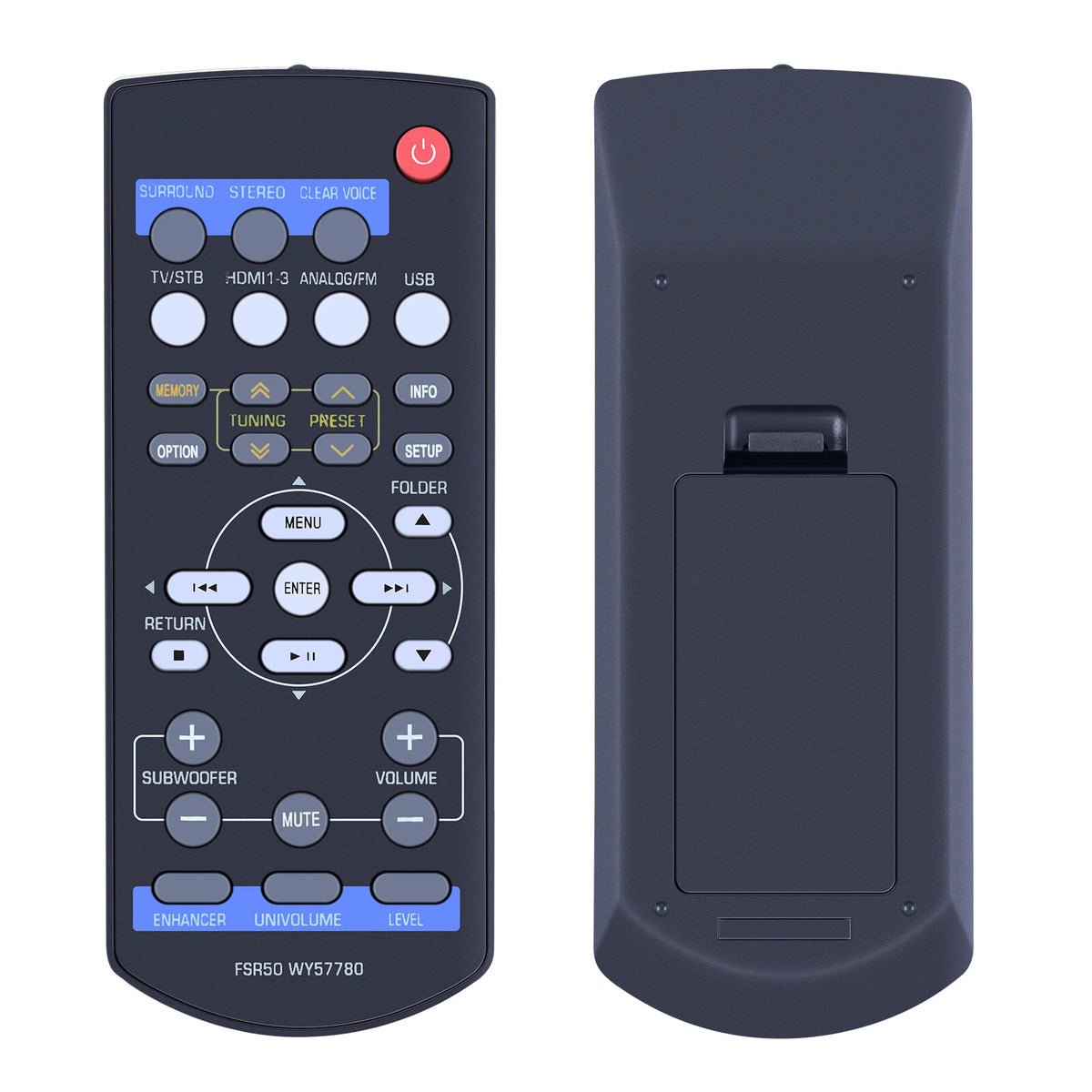 FSR50 WY57780 For Yamaha Soundbar Remote Control YHT-S401BL SR-301 NS-BR301