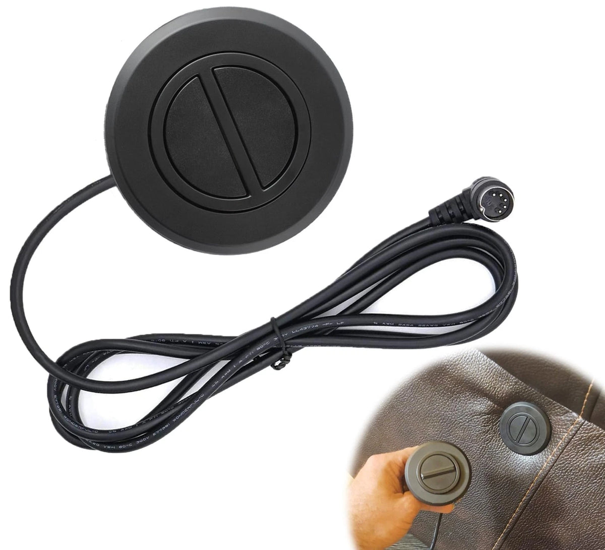 Swess Recliner Switching with 2 Button 5 Pin Plug for Electric Sofa 1, Black