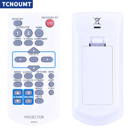 MXDA Replaced Remote Control Compatible with Panasonic LCD Projector