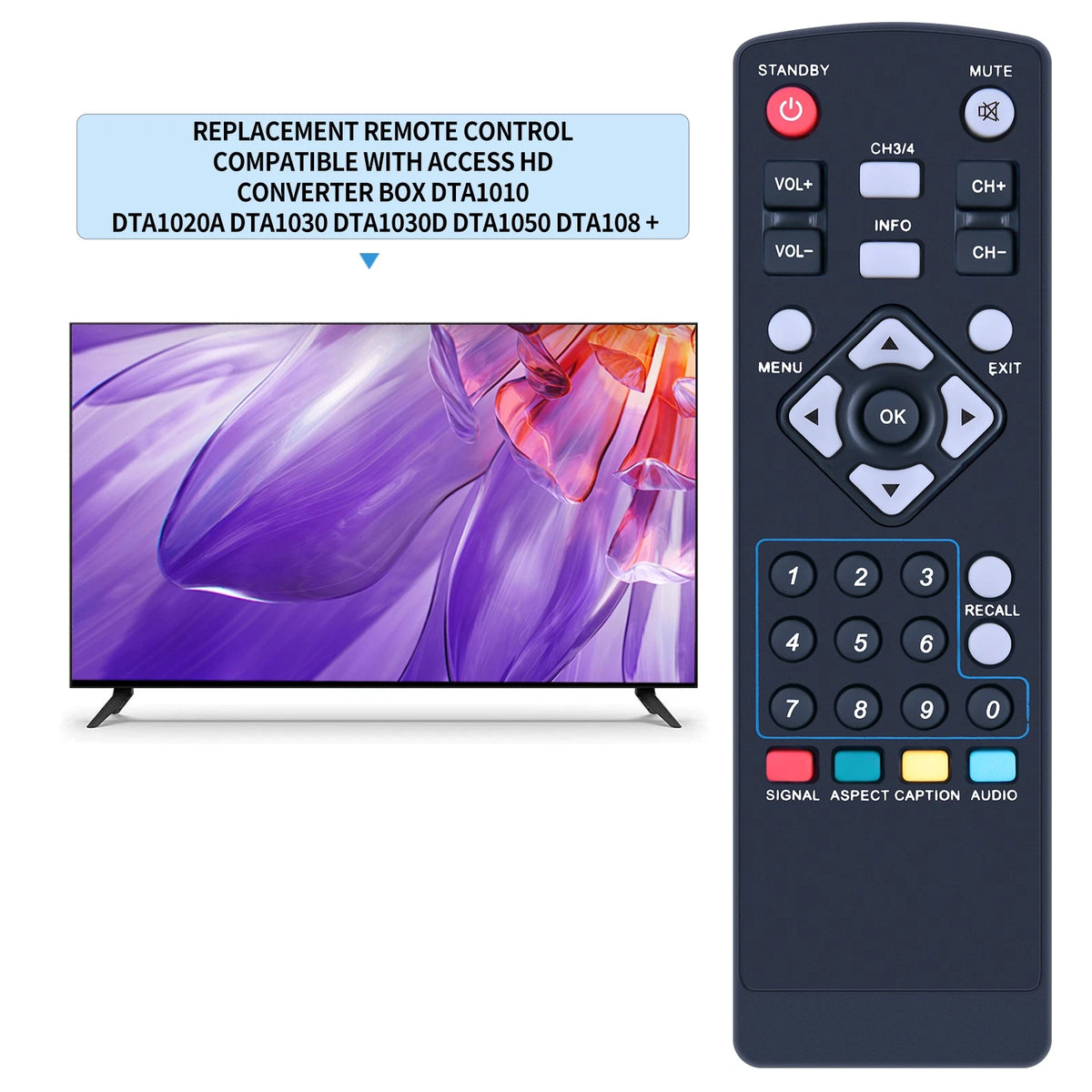 Remote Control For ACCESS HD DTA1010 DTA1020A DTA1030 DTA1030D DTA1050 DTA1080D