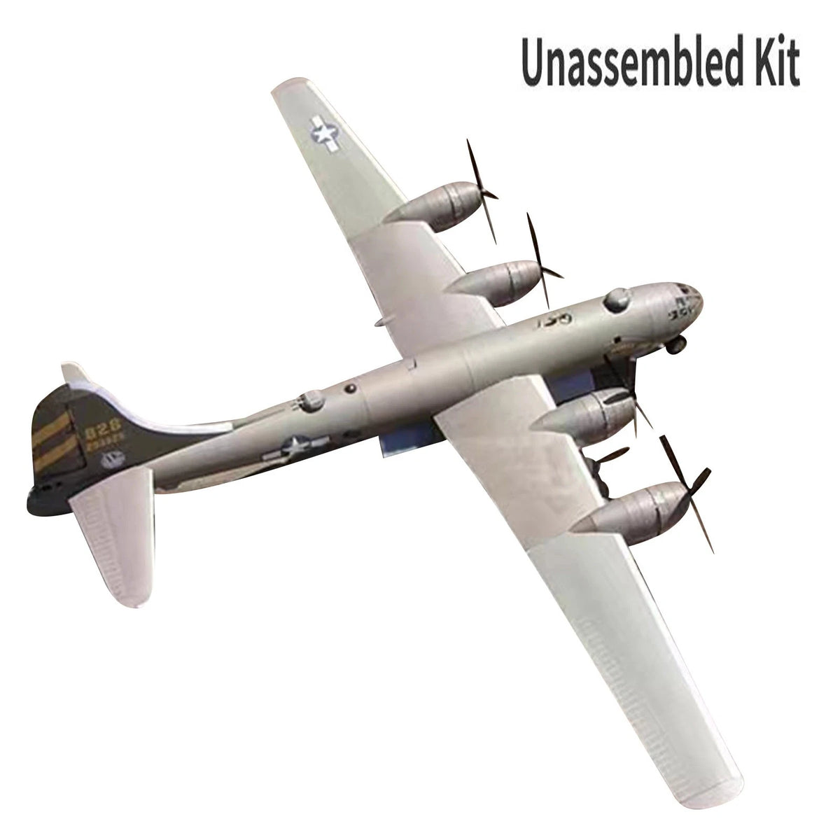1/47 Unassembled B-29 Super Fortress Bomber Paper Aircraft Model Handmade Model