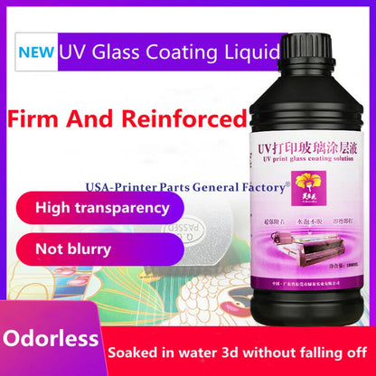 1000ML bottle UV Glass Coating Liquid Fits For UV Flat Printers High Quality