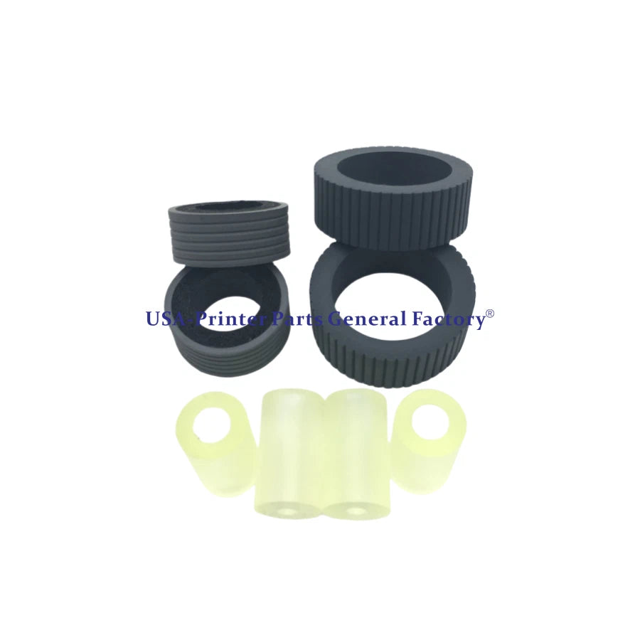 10X Feed Roller Exit Roller+Pick Brake Roller Tire For Fujitsu fi-6130 6230 6140