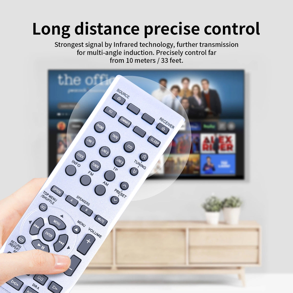RAX26 WV50050 Remote Control For Yamaha Stereo Receiver R-S500 R-S700
