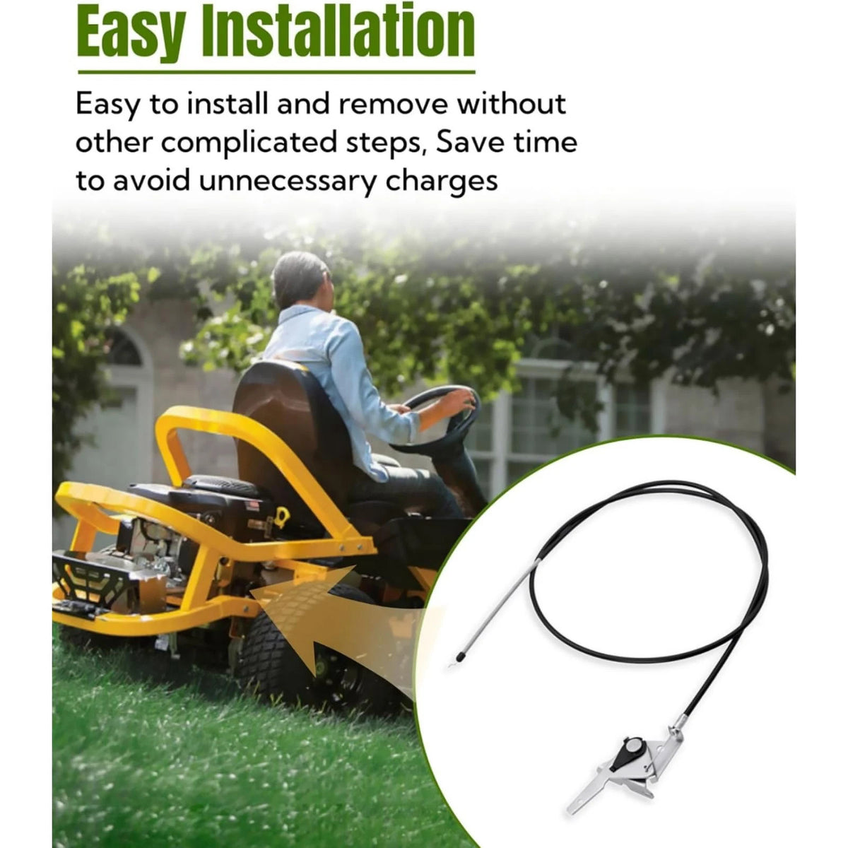 Mower Throttle Choke Cable 746P05811A For Cub Cadet Ultima Series