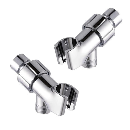 Plastic Shower Arm Bracket with 360° Swivel Joint, Easy Install, 2-Pack Sets