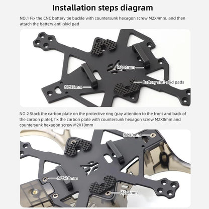HGLRC 2inch Cihoop FPV Drone Frame for Racing Black