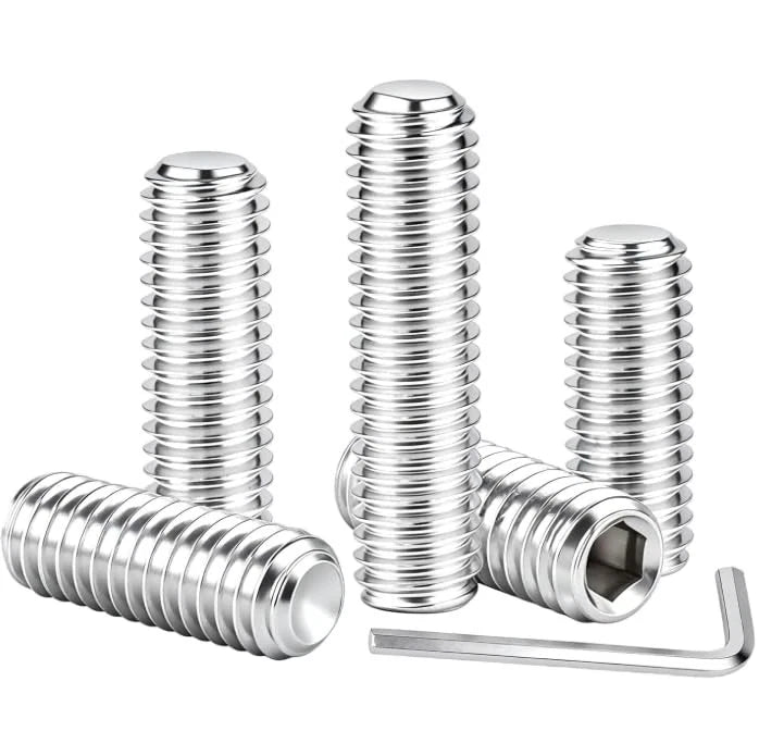 M5x8mm Set Screws,60Pcs Allen Head Screws with Hex Wrench M5-0.8x8mm(60Pcs)