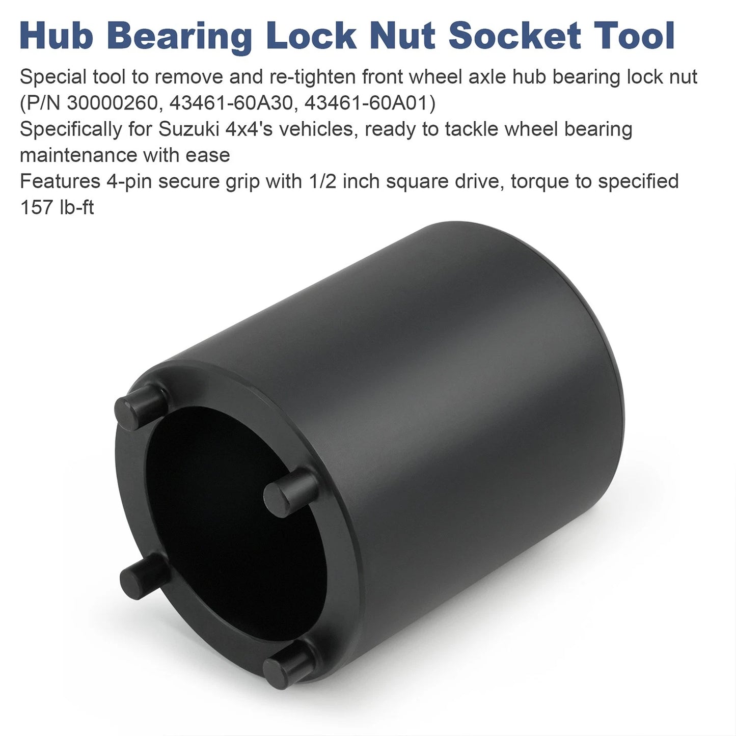 Wheel Axle Nut Socket Removal Tool For Suzuki Sidekick Geo Tracker Vitara