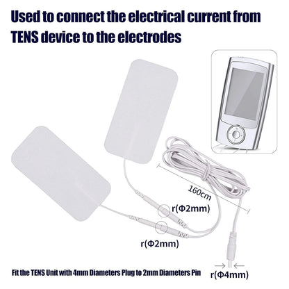 2 Count TENS Wires Pin Electrode for Unit 2 (Pack of 1)