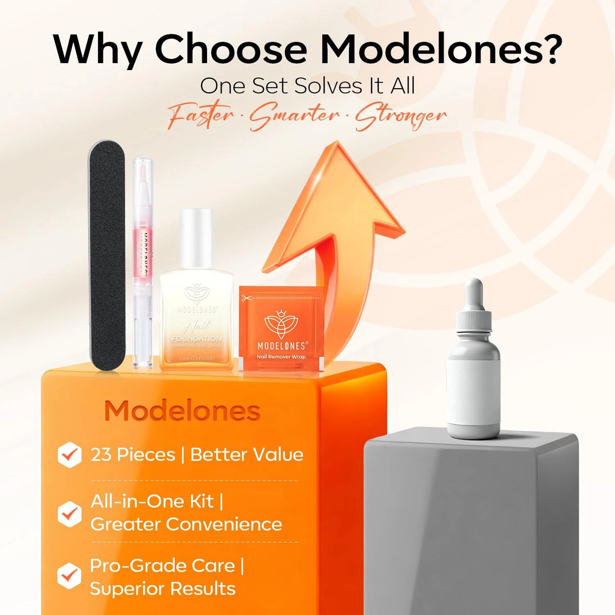 Modelones Nail 0.5 Fl Oz (Pack of 1), A9-Milky White Strengthener Kits