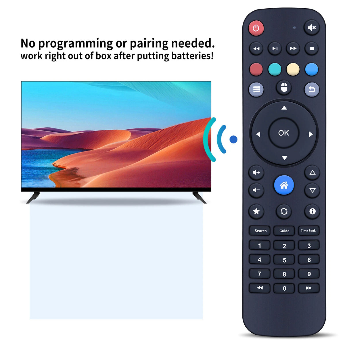 Replacement Remote Control For Jadoo TV 4 5 5S IPTV Box