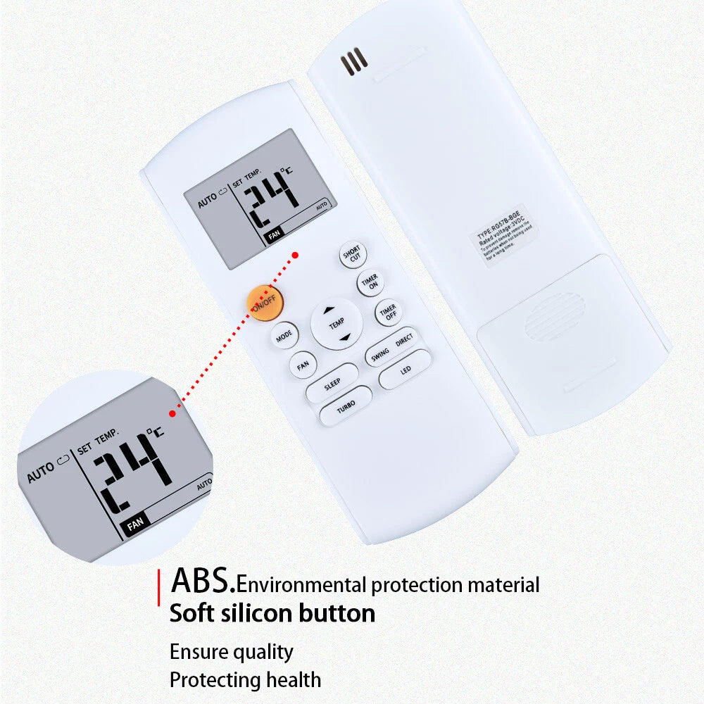 RG57B-BGE Remote Control For Midea Air Conditioner RG57B2/BGE RG57B1/BGE