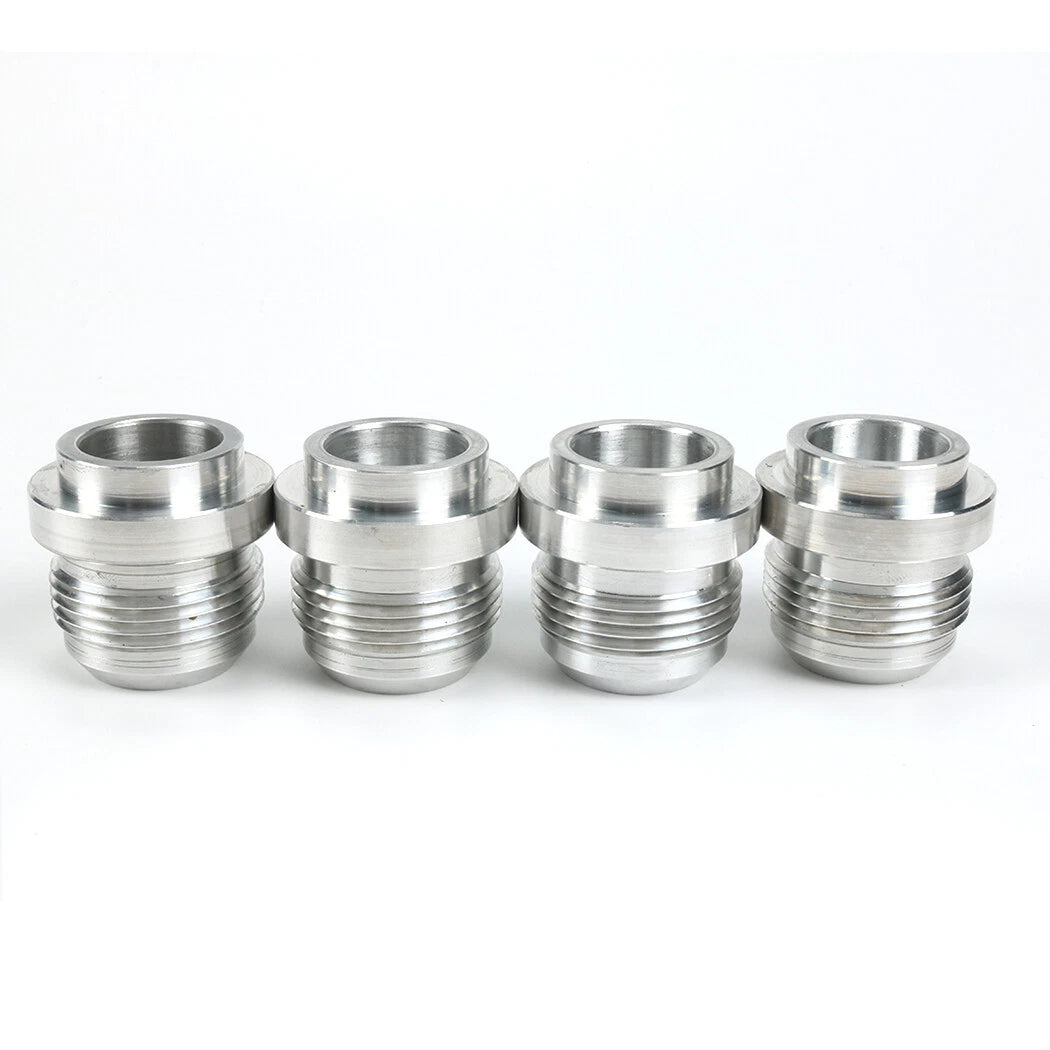 An16, 16 An Male Billet 6061t6 Aluminum Weld On Fitting Bung Qty:4