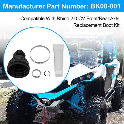 For Rhino 2.0 CV Front/Rear Axle Replacement Boot Kit
