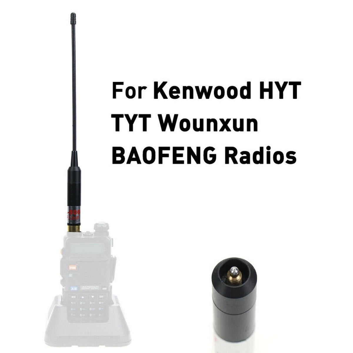 50ohm Telescopic AL-800 Dual Band VHF UHF SMA-F Antennas For BaoFeng UV-9R Radio