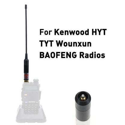 50ohm Telescopic AL-800 Dual Band VHF UHF SMA-F Antennas For BaoFeng UV-9R Radio