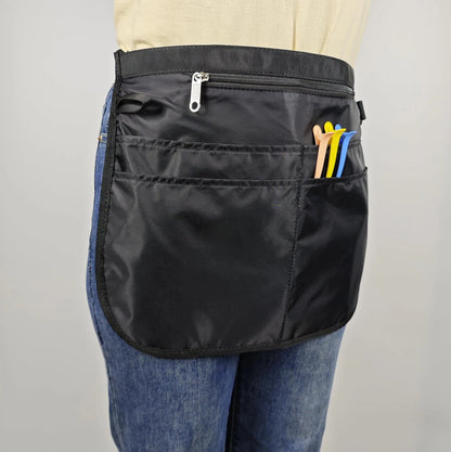 Bafelia Small Size Barber Apron with 5 Pockets, Waterproof and Small, Black