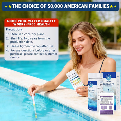 8-in-1 Pool Test Strips, 151 Strips Spa and Hot Tub Water Testing Kit, Pool...