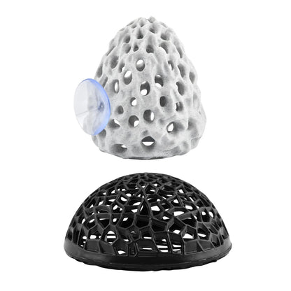 Olnverath Shrimp Dome Hide, Be-TTA Habitat Fish Tank Tunnel, Aquarium White
