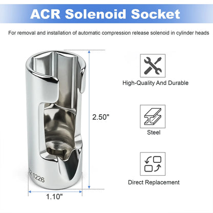 ACR Solenoid Socket Tool For Harley Twin Cam 2007-2017 HD-48498-A
