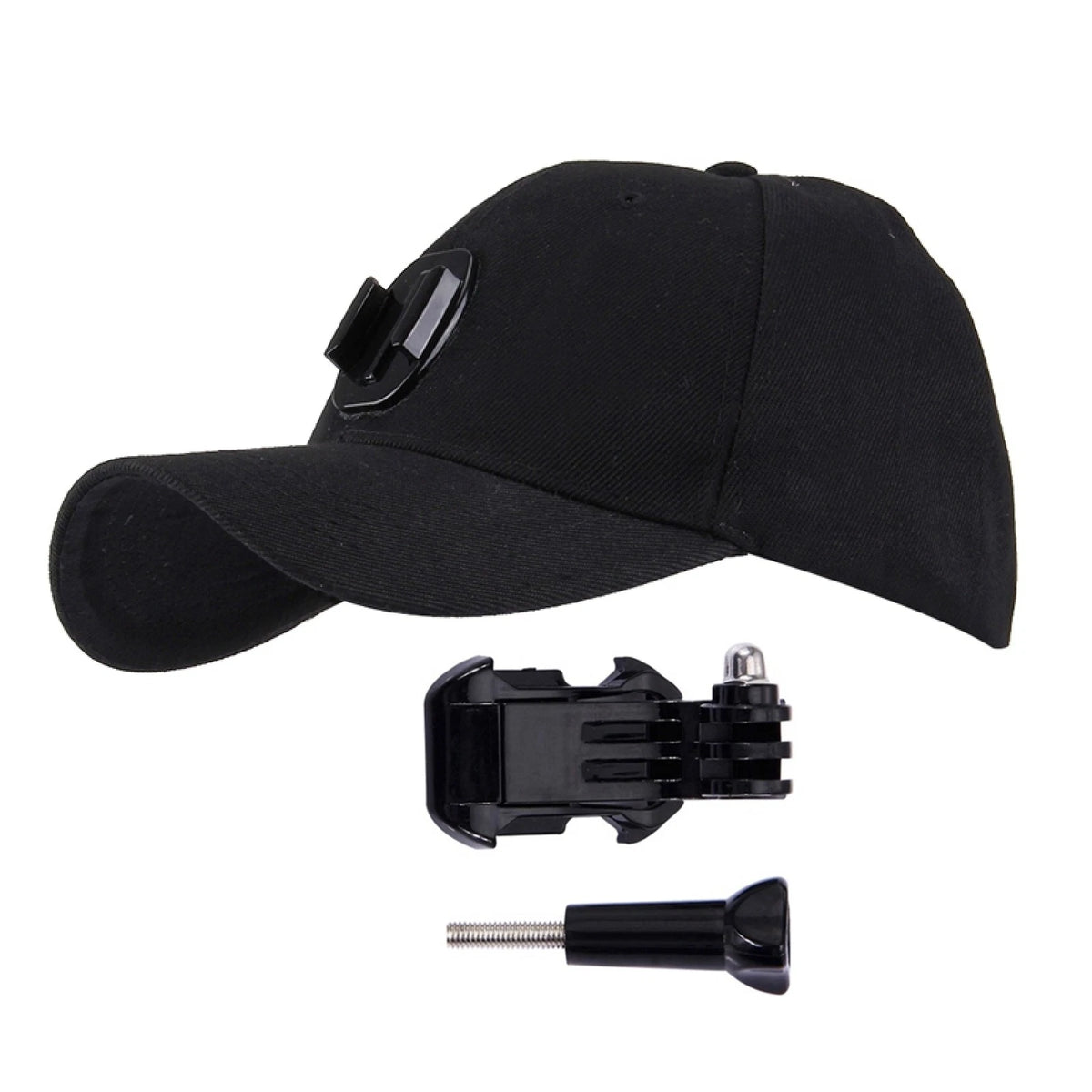Cotton Baseball Hat With Stand Holder Screw Mount For Gopro 8 7 6 5 4 3 DJI Osmo