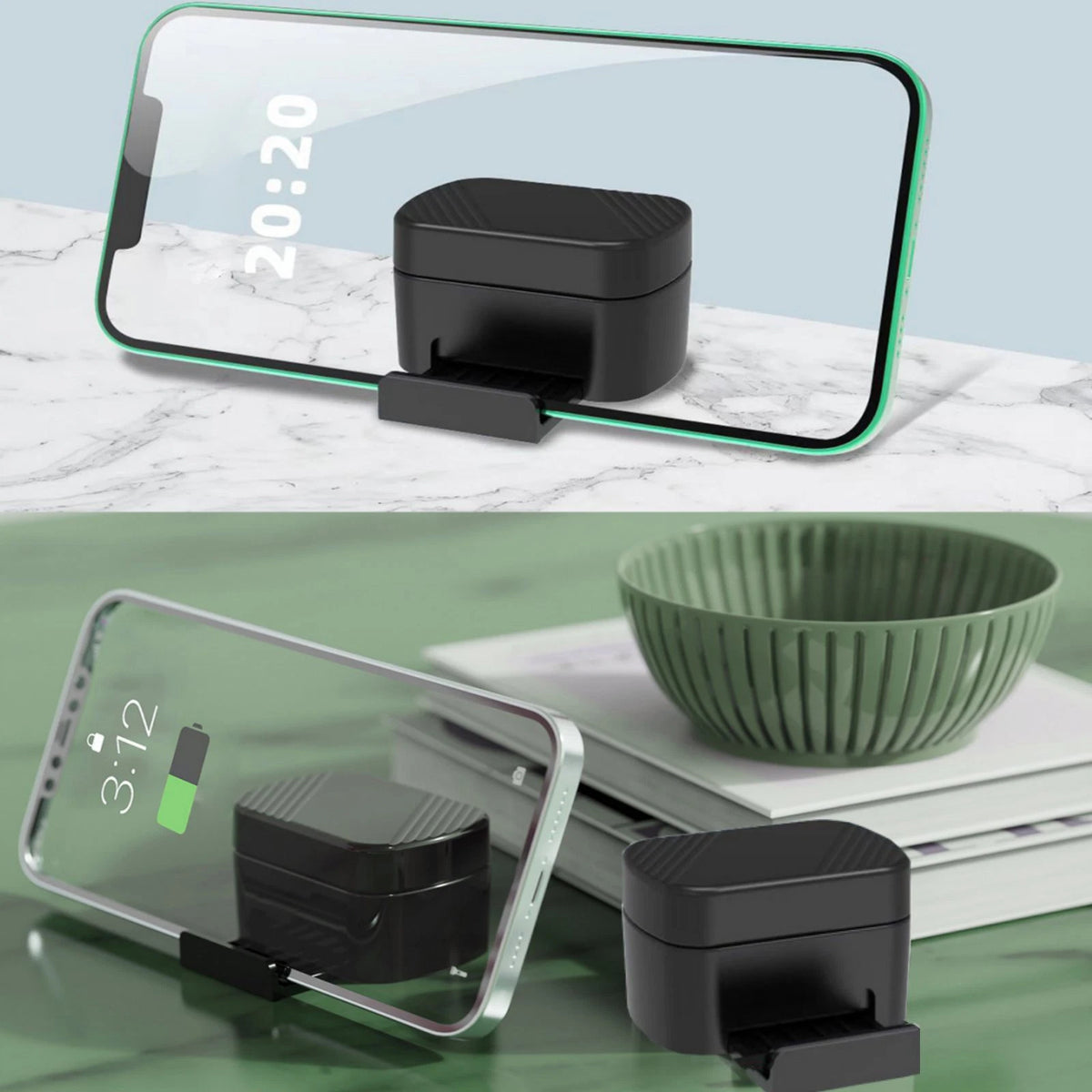 Mobile Phone Bluetooth Remoter Ring W/Charging Bin Efficient E-book Page Turner