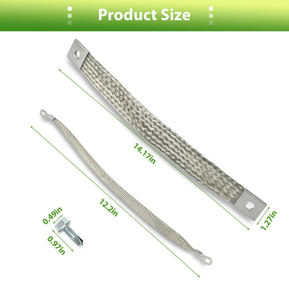 40140 Engine Braided Ground Strap Kit Set of 4