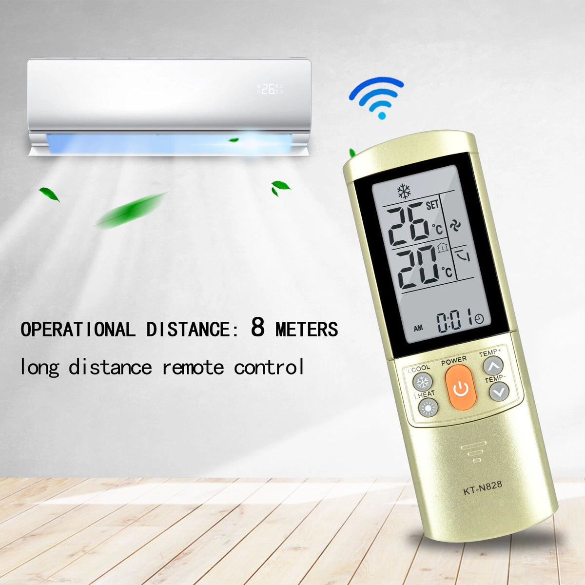 KT-N828 2000 in 1 Universal AC Remote For Toshiba Midea Daikin Air Conditioner