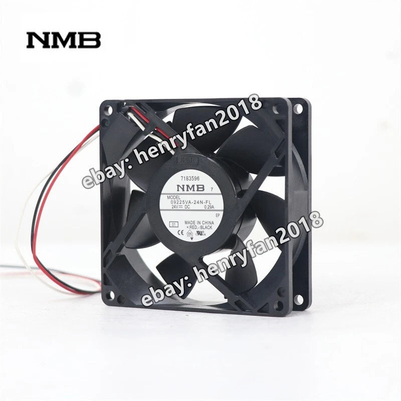 NMB Fan 09225VA-24N-FL DC 24V 0.29A Axial Cooling Fan Replace 09225VA-24N-FL