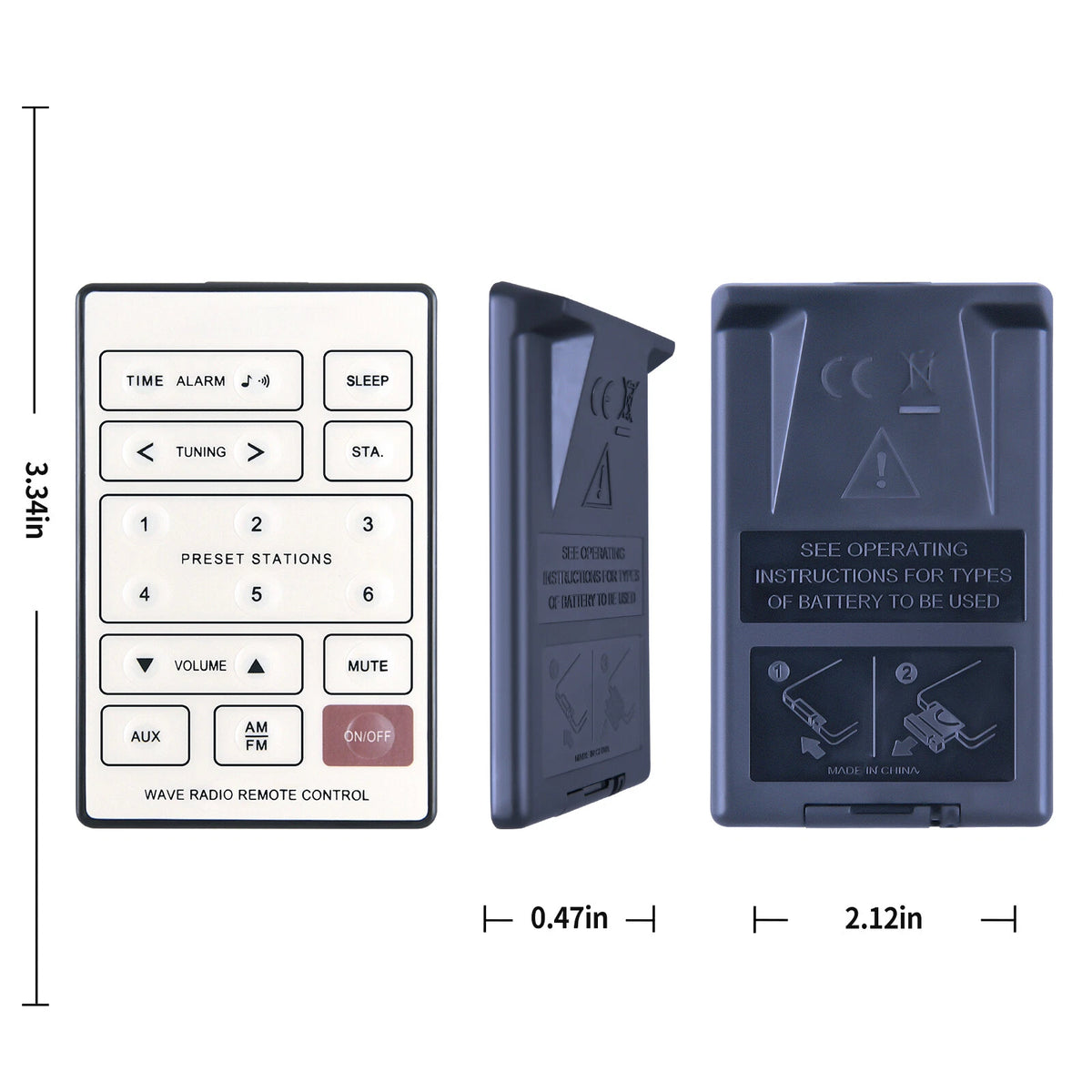 Remote Control For Bose Wave Radio AWR1-2W AWR1-1W AWR113 AWR131