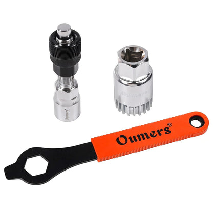 Oumers Bike Crank Extractor/Arm Remover and Bottom Bracket Large, Orange