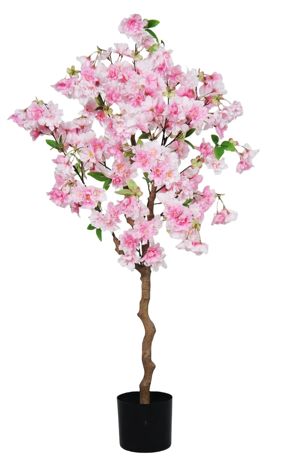 4FT Artificial Cherry Blossom Tree, Lifelike Pink Tree 3ft 11in,