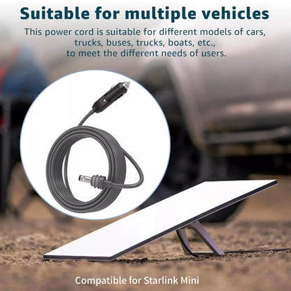 5M For Starlink Mini RV Power Cable Cigarette Lighter 12V 24V Outdoor Grade