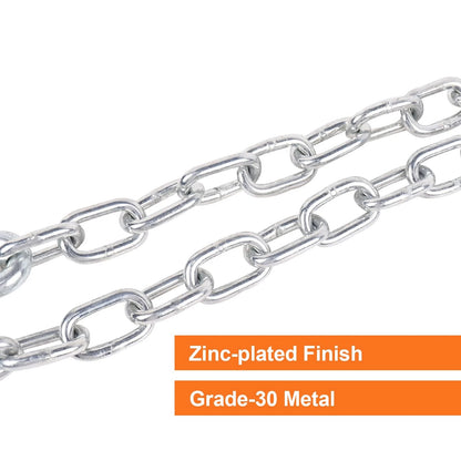 TeukRiGa 3/16" x 48" Grade 30 Steel Boat Trailer Safety Chain x