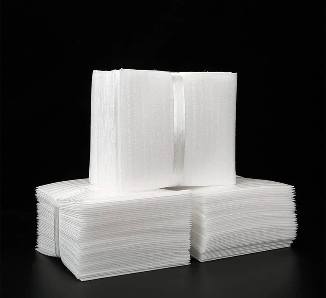 Erioctry 100Pcs Foam Pouches 4 X 6 In White Wrap 4x6,