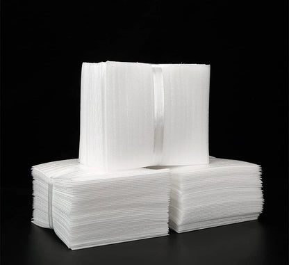Erioctry 100Pcs Foam Pouches 4 X 6 In White Wrap 4x6,