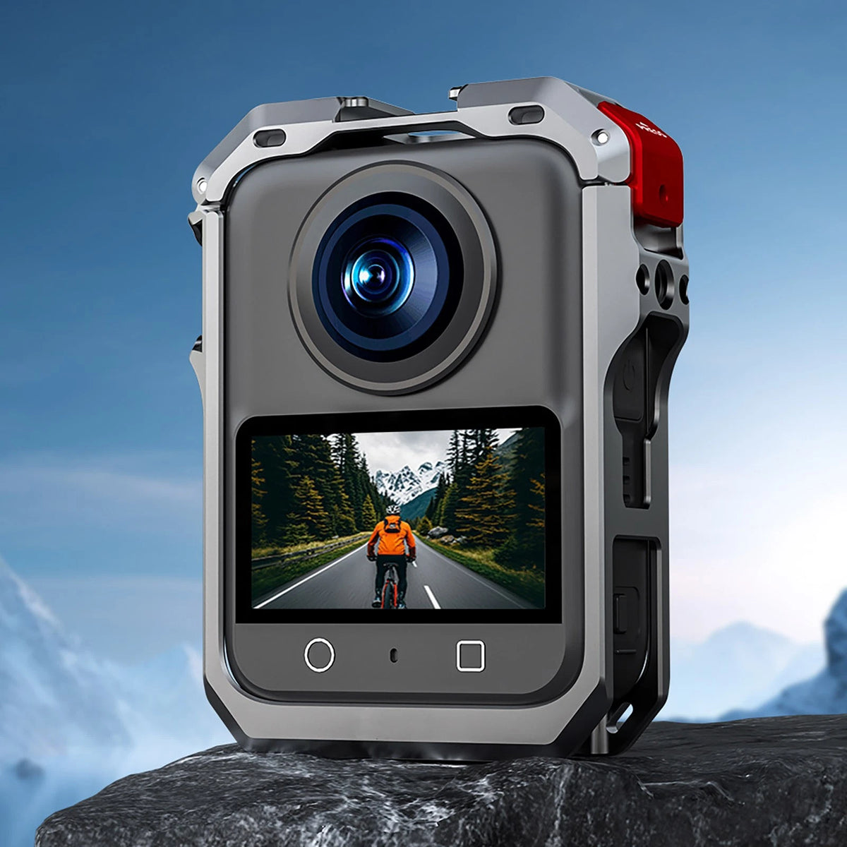 High Quality For DJI Osmo 360 Camera Metal Rabbit Cage Frame Case+Lens Cover