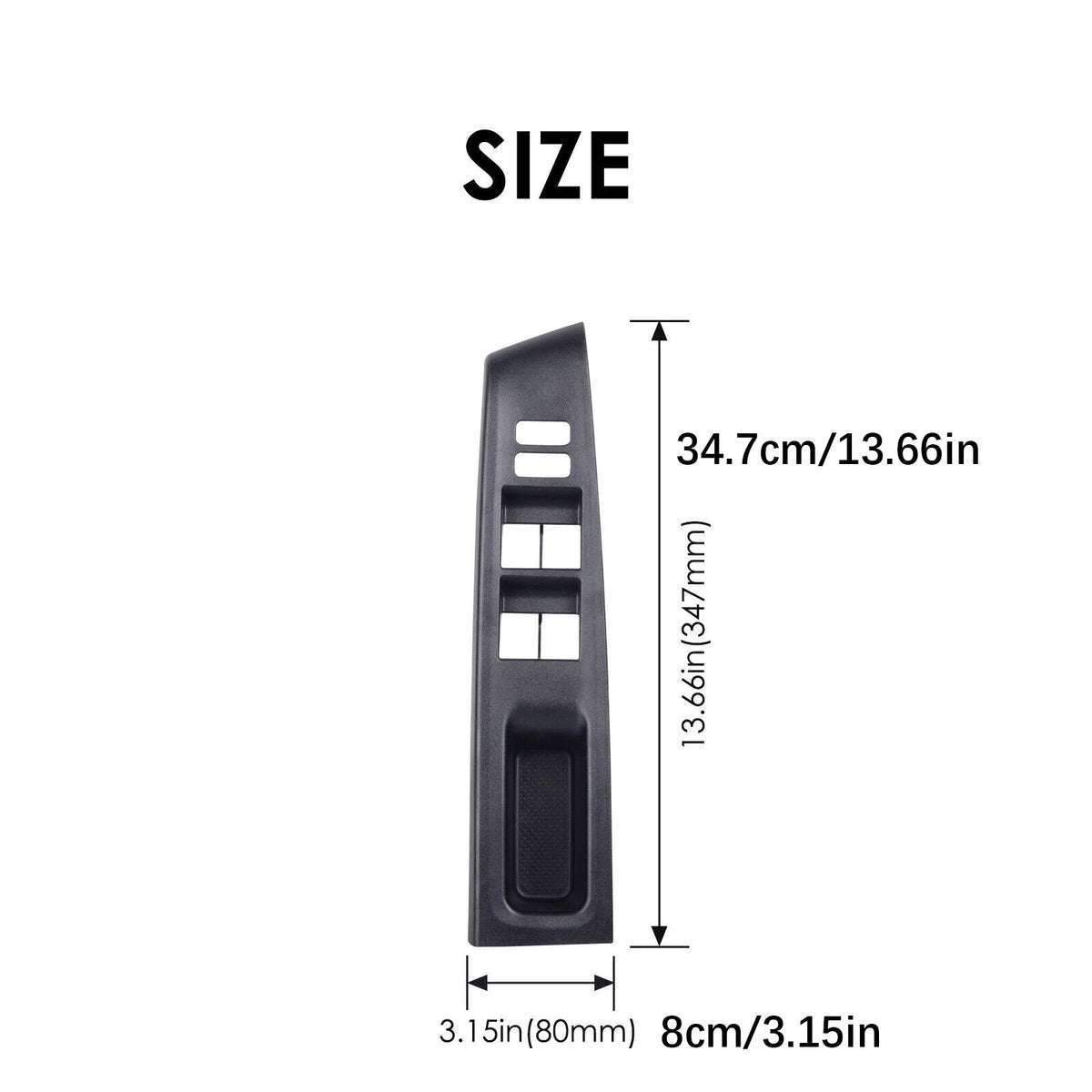 2Pcs/Set Front Armrest Upper Panel Door Glass Lift Switch Cover For Toyota Vitz