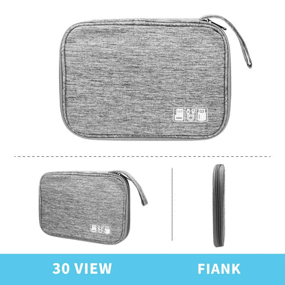 Lcsmaokin Electronics Organizer Travel Case,Electronic Single Layer, A-Grey