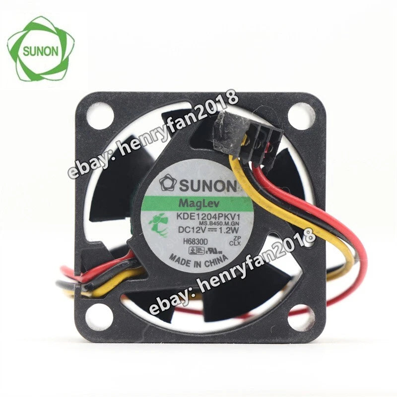 SUNON KDE1204PKV1 Axial Fan 12VDC 1.2W 8.9CFM 40*40*20mm 3-wire Case Cooling Fan