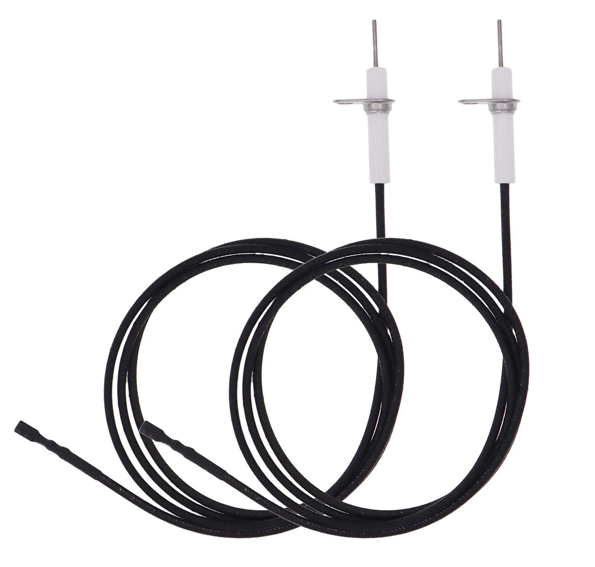 METER STAR 2Pc 38" Pulse Ignitor Wire & Ceramic rectangular pin, Black