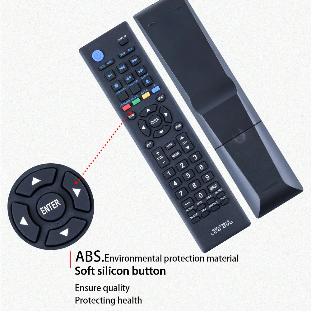 RM-C3010 Remote Control For JVC LED DVD TV LT-32DE74  LT32DE74 RM-C3010