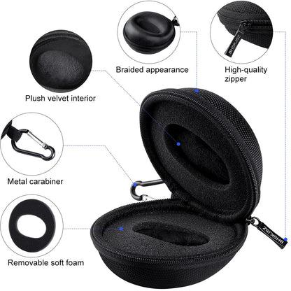 BHSKJSZ Travel Case for Men and Women - Portable 4 x 2.3 x inches, Black